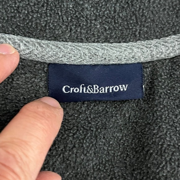 Mens Croft & Barrow Sz XXL Pullover Fleece 1/4 Zip Gray Outdoors Casual NormCore - Picture 8 of 10